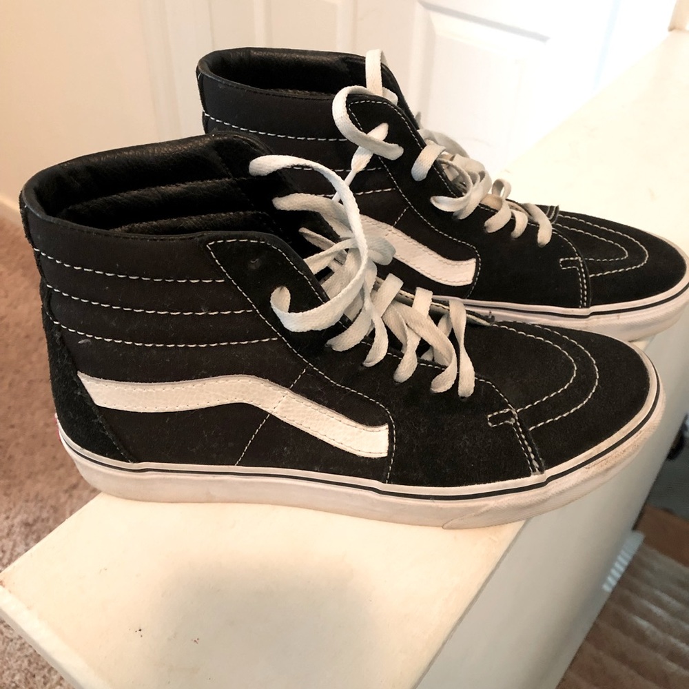 Vans Black Hi Top Sneakers
